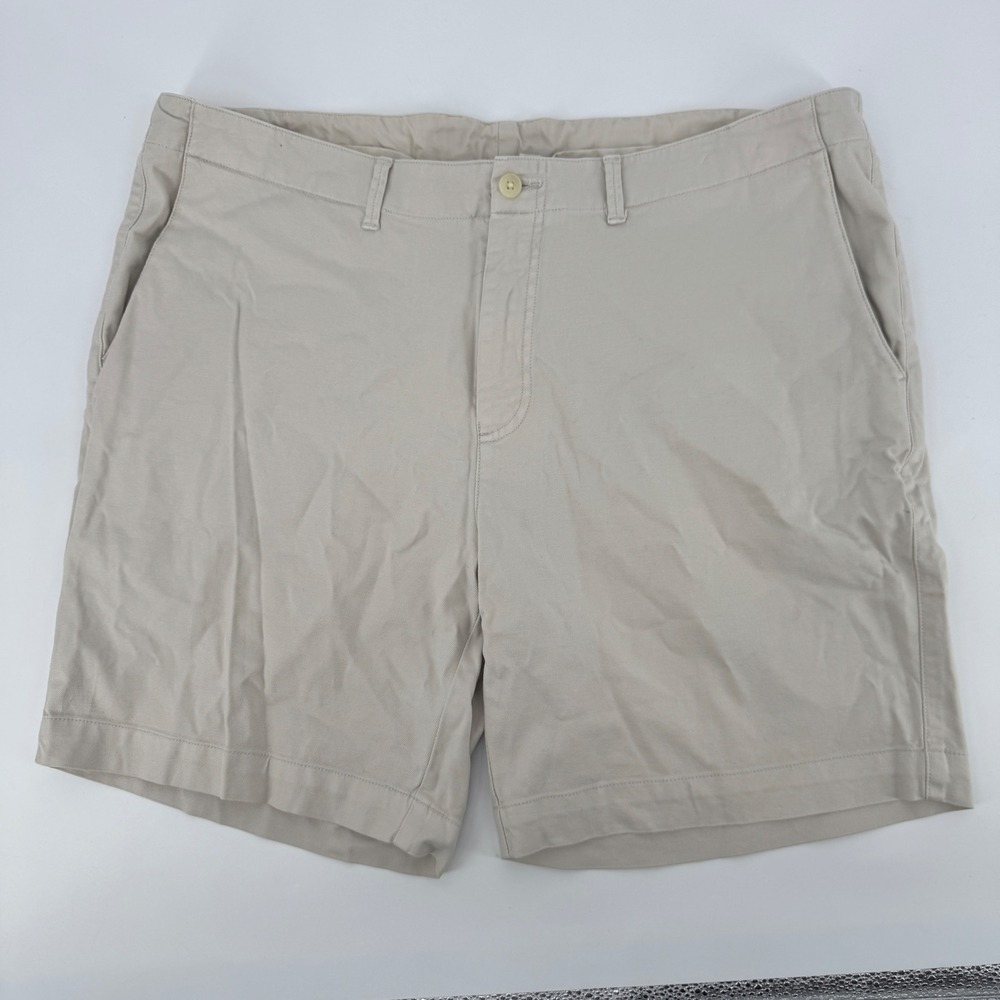 B. Draddy Mens Beige Golf Shorts Size 38 Tencel Cotton Stretch Made in Peru